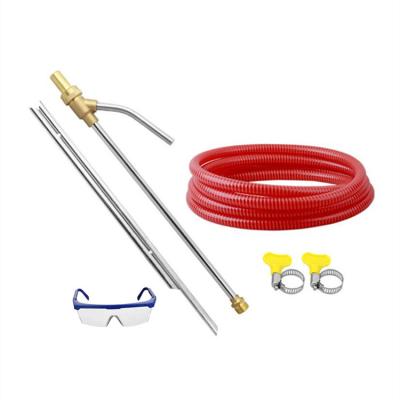 China Multifunctional Stainless+Copper+Ceramic Sandblasting Male Air Tube 3m Pressure Joint Sand Lance Sand Wet Kit M22 for sale