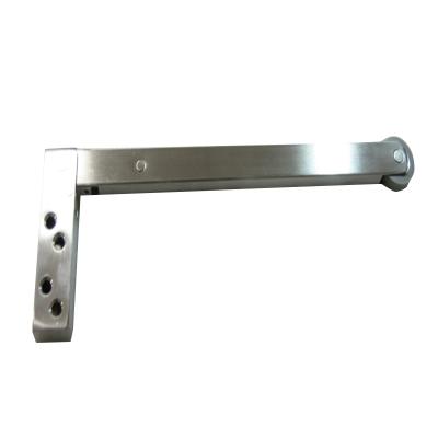 China Door Hardware DC002 Stainless Steel Door Hardware Glass Accessories 90 Degree Self Stop Door Closer Coordinator for sale