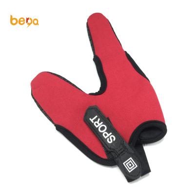 China Breathable Stretch Abrasion Resistant Two-finger Fishing Gloves Adjustable Elastic Single Casting Finger Protector For Fishing for sale