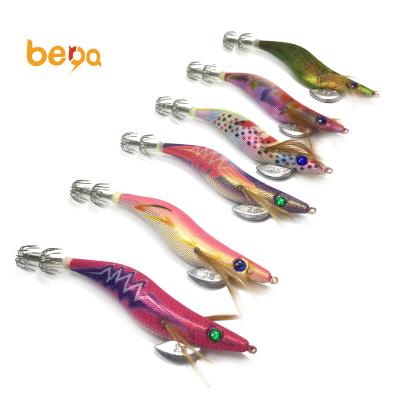 China Luminous Octopus Plastic Hard Plastic Cuttlefish Lure Fishing SquidJig Jigger 2.0# 2.5# 3.0# 3.5# 4# for sale