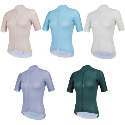 China Breathable Women's Tank Top Cycling Short Sleeve Ladies Cycling Tops Bike Quick Dry Shirts For Women for sale