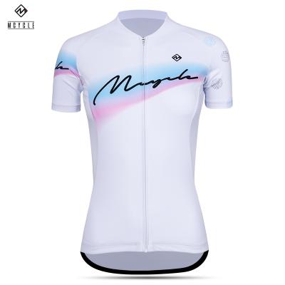 China Breathable Custom Womens Bike Jersey Cycling Short Sleeve Breathable Fabric Bicycle Clothes Jersey Cycling Wear for sale