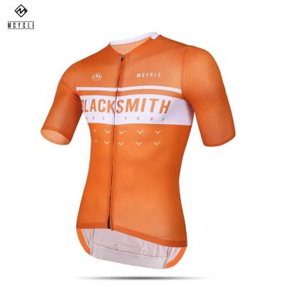 China Breathable Mens Jersey Sleeve Bike Cycling Short Shirts Tops Clothing Full Zipper Bicycle Cycling Shirt With Pockets for sale