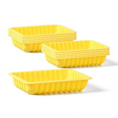 China 100% Food Grade Materials Restaurant Fruit Vegetable Food Reusable Plastics To Go Meal Dishes Tray Container for sale