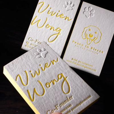 China Wedding Party Invitation New Design LOGO Printed Embossed Paper Embossed Paper Business Card for sale