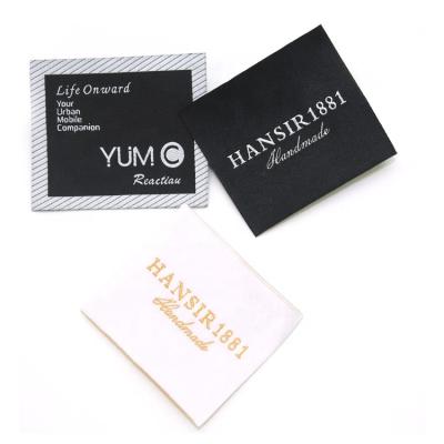 China Viable; Print Washable Custom Garment Clothes Woven Label Label / Woven Label Clothing Labels for sale