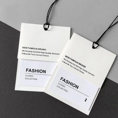 China Barcode Paper Hang Tag Wholesale, Labels and Hang Tags, Custom Logo Recycled Paper Clothing Hang Tag for sale