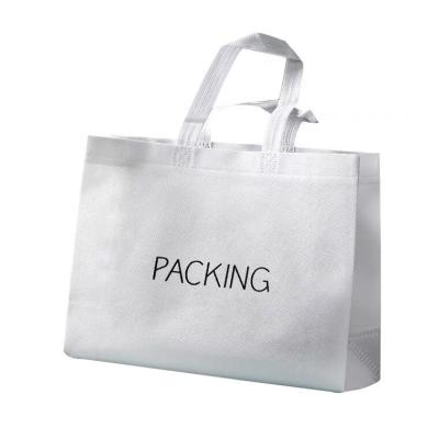 China Recyclable Custom Printing Logo Packaging Bags Non Woven Shopping Tote Bags For Supermarket for sale