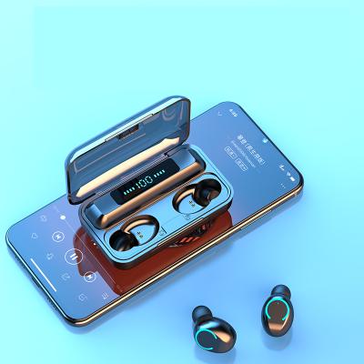 China Dropshipping Dropshipping In-ear earphone f9-9 8D genuine lcd bt5.0 tws f9 wireless earbuds mini display high fidelity waterproof case mini for sale