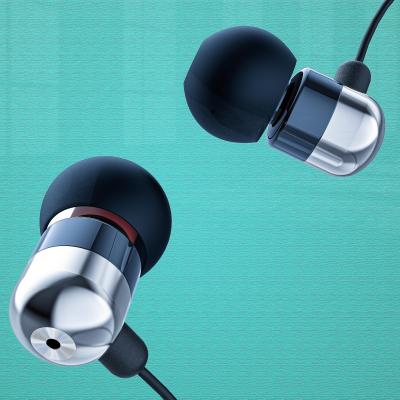 China In-ear A4 Bass Headset Metal Wired Earphone Stereo In-ear Headphones With MIC For Phones for sale