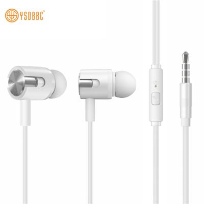 China ysdbbc 2021 Wholesale In-Ear Metal Stereo Headset 3.5 Mm Volume Control Phone In-Ear Headphones for sale