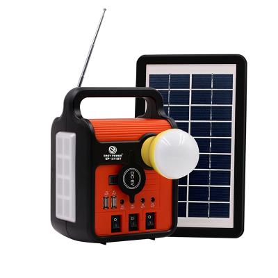 China Easy Power EP-371BT Updated Solar Garden Lighting System with BT and FM Radio Outdoor Solar Power Light Kit with Bulbs for sale