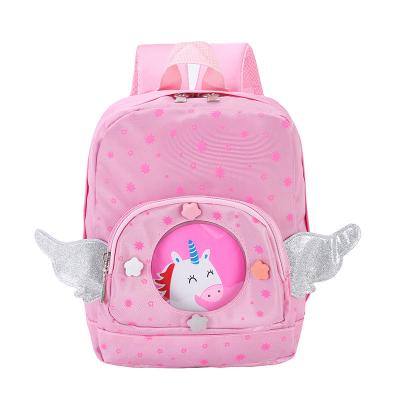 China 2021 New Cartoon Waterproof Children's School Bags For Girls Cute Canvas Mini Backpack Kindergarten Small Bag for sale