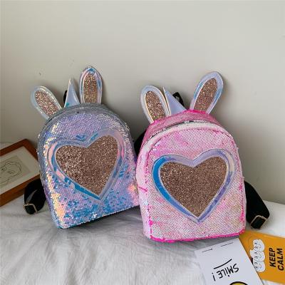 China Lady 2021 Wholesale From Lady Factory Young Small Sequins Backpack For Women Handbags Girls Cute Purses for sale