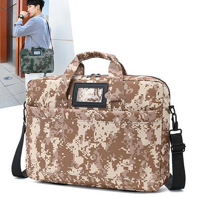 China Camouflage Nylon Mens One Shoulder Cross - Body Bag Waterproof Laptop Bags Business Meeting Briefcase Customized Laptop Bags For Computers for sale