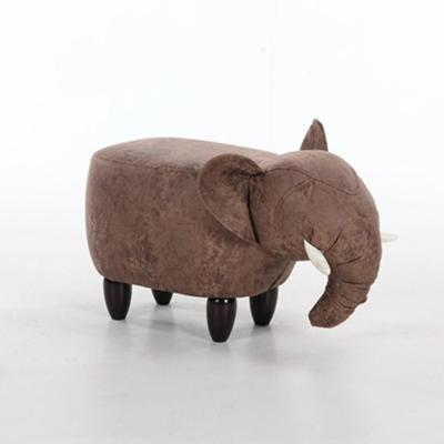 China Modern Animal Wooden Stool Feet Kids Stools Animal Shape Change Shoes Sneak for sale