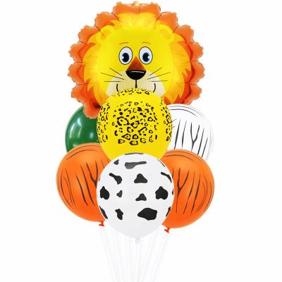 China Promotional Toy Hot Selling Animal Foil Balloon Bunch Number Helium Balloons 12