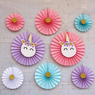 China Gift Toy Best Selling Vendors Wholesale Fans Party Decoration Bachelor Party Paper Supplies Paper Fans Party Decoration Birthday for sale