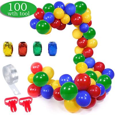 China 12 Inch Morden Colorful Chain Balloons Red And Blue High Quality Set Party Decorations Advertising Balloons for sale