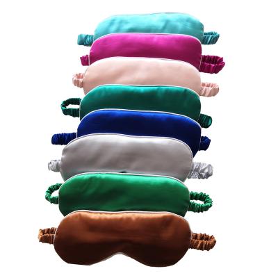 China Shading light in silk satin sleep eye masks 35 colors eye mask common girls women colorful LOGO defensible for sale