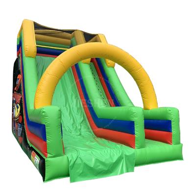 China Indoor Inflatable Games Space Theme Bounce Castle Inflatable Dry Slide Giant Cheap Inflatable Slide For Kids for sale