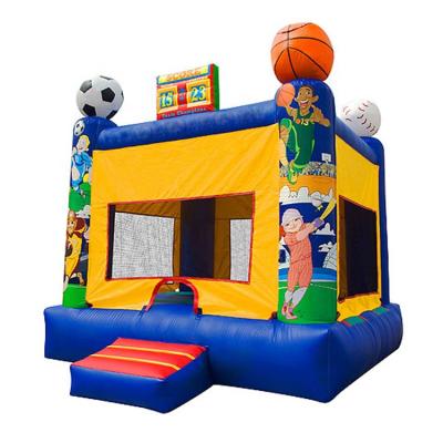 China High Quality Customized Indoor Inflatable Games Sports Theme Bouncy House Bouncer Jumping Bouncy Castle For Kids for sale