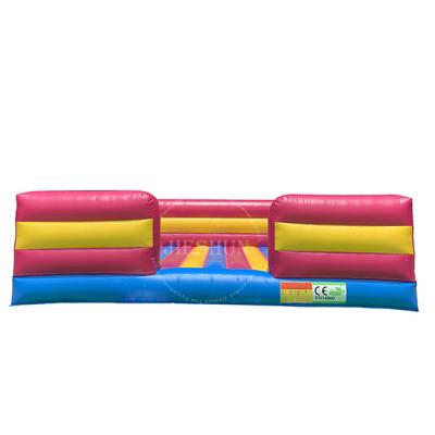 China 0.55mm PVC Tarpaulin Plato Customized Inflatable Waist Jump Pad With Colorful Small Jumping Guardrail Pad For Sale for sale