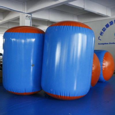 China Outdoor Sport Factory Games 0.65mm PVC Inflatable Archery Target Cylinder Inflatable Paintball Bunkers for sale