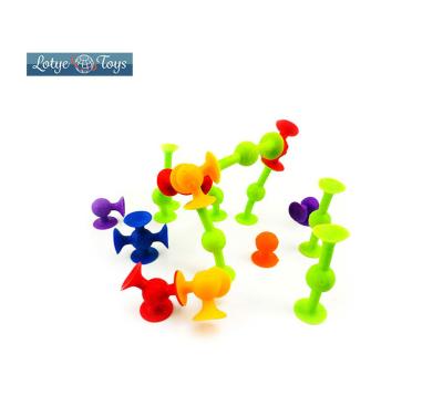 China DIY Slbelly Funny Suckers Rubber Toys Building Blocks For Kids for sale