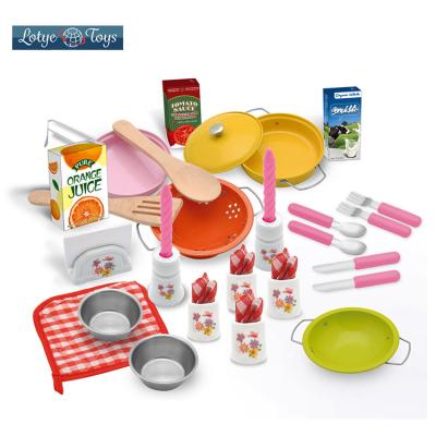 China Toy Children Educational Funny Pretend Cook Type Toy Kitchen Play Game Cutlery Set for sale