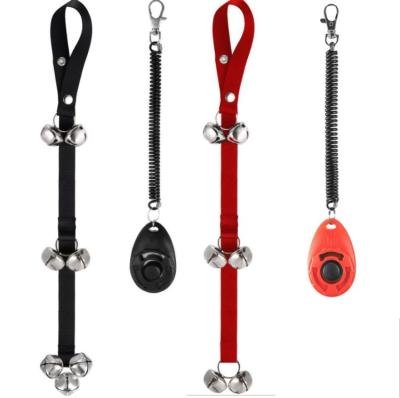 China Viable Pet Guide Dog Potty Bells Burglary Door Hanging Bell Pet Clicker Set for sale