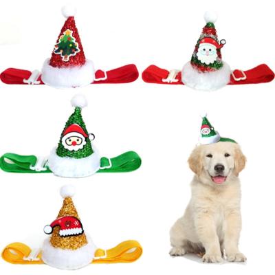 China Sustainable Pet Accessories Crown Hat Christmas Pet Hat Adjustable Pet Princess Hat for sale