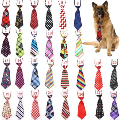 China Viable Dog Tie Bow Tie Bowknot for Large Dog Stripped Plaid Pet Tie Pet Accessories for sale