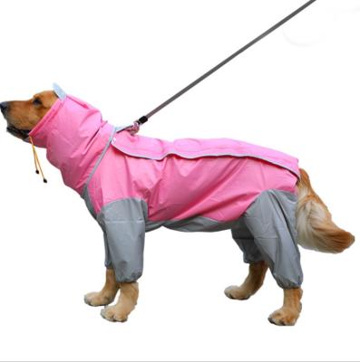 China Large Dog Full Body Raincoat Viable High Quality Quadruped Pets Clothes Raincoat Small Medium Large Dogs Free Truck for sale