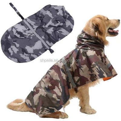 China Viable Dog Raincoat Outdoor Dog Coat Jacket With Hood Clothing for sale