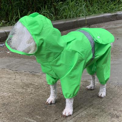 China Viable Dog Raincoat Lightweight Windproof Dog Coat Jacket With Hood Vest Harness For Small Medium Large Dogs Wholesale for sale