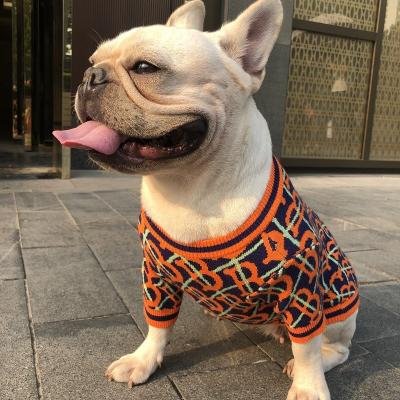 China 3 Color Autumn Winter Pet Clothes Dog Viable Sweater Knitted Dog Coat for sale