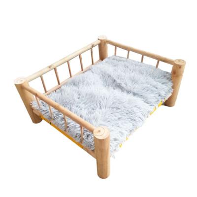 China Factory Wholesale Cat Bed Litter Cat Hammock Travel Bed Small Dog Wooden Detachable Pet Bed for sale