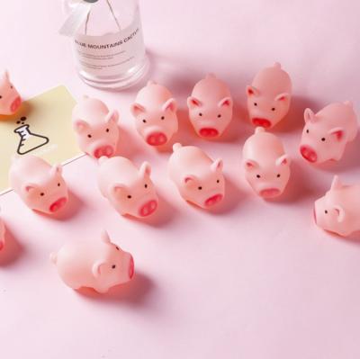 China New Viable Cute Dog Toys Pink Screaming Rubber Pig Pet Toys Sound Squeaker Chew Toys For Small Dogs Puppy for sale