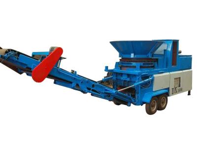 China All kinds of mobile tree root wood waste crusher with big feeder for sale