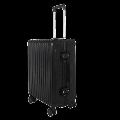 China Spinner Luggage Business Unisex Aluminum Suitcase Customized Style Travel Trolley Carryon for sale
