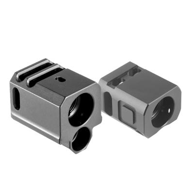 China Aluminum Alloy CNC Machining 9mm Anodized Aluminum Micro Glocks Compensator for sale