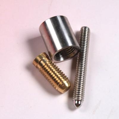 China Custom Stainless Steel Billiard Cue Pin Coupler Joint Connector For Billiard Accessories Parts for sale