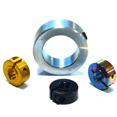 China Automation Industrial Anodized Aluminum Titanium Oxide Colors Stainless Steel Shaft Flange Collar for sale