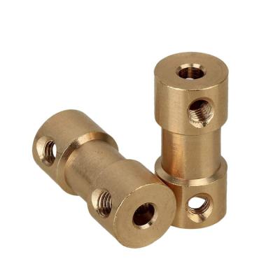 China Factory 2mm 3mm Shafts Coupling Joint Joint Brass 4mm Connector For RC Model Motor for sale