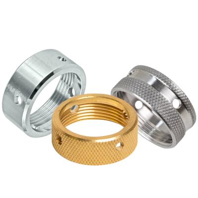 China Heavy Industry Chrome Plated Brass Knurled Leg Pressure Beer Faucet Coupling Nut for sale