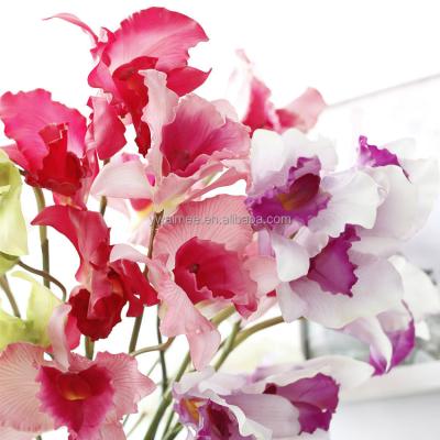 China 2016 Wholesale Yiwu Aimee latex silk fabric real touch artificial cattleya orchids for sale (AM-JM07) for sale