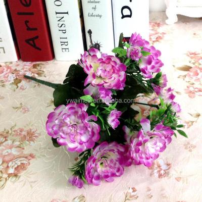 China High-Grade Silk Flower For Decorative Artificial Flower Canton (AM-SF012) Yiwu Aimee Artificial Flower Marigold Marigold Flower for sale