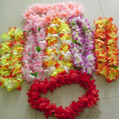 China 100% Polyester for Hawaii flower necklace Yiwu Aimee hotsale Hawaii flower necklace 2014 leu, Hawaii flower necklace (AM-HW01) for sale