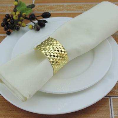 China From Yiwu Aimee factory wholesale cheap viable gold table dinner napkin rings directly for wedding decoration (AM-NR02) for sale